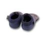 Preview: Krabbelschuhe blauer Trecker mit Anhänger